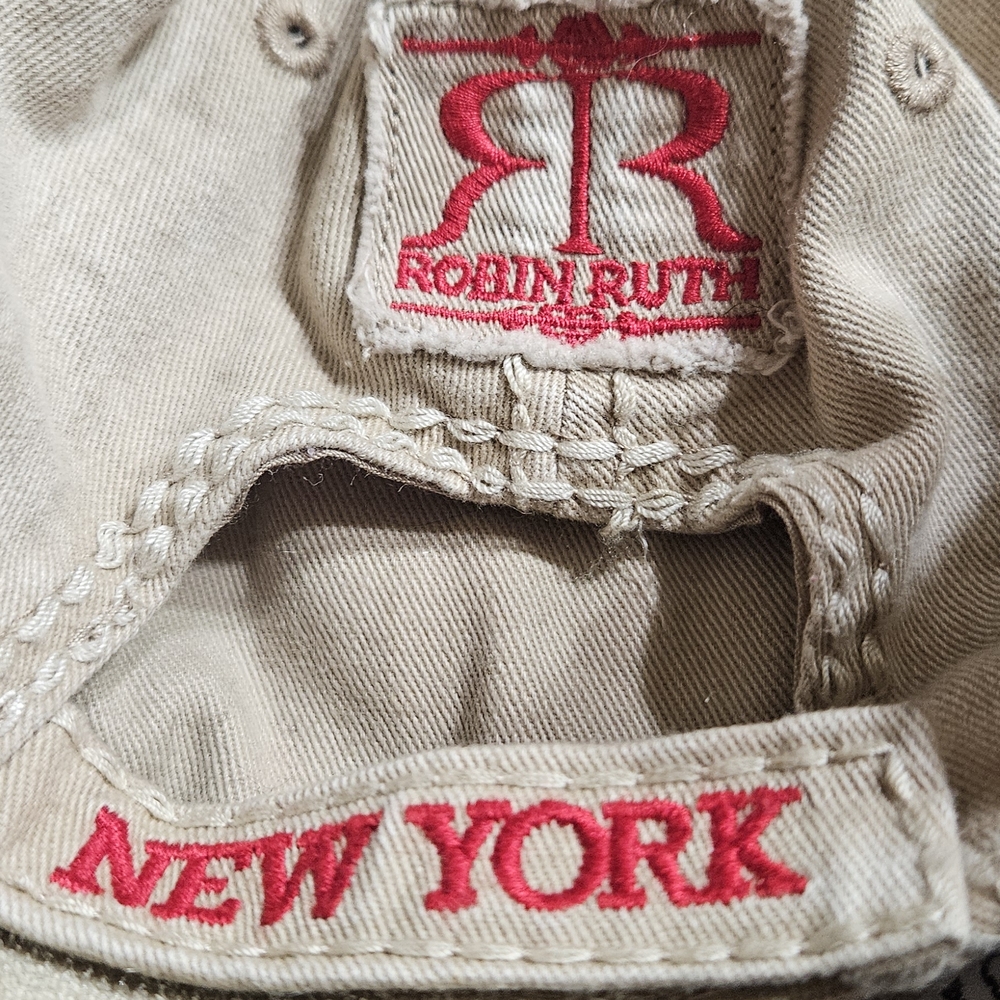 Robin Ruth Tan Cap with New York Detail